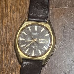 Seiko Gold and Black Watch